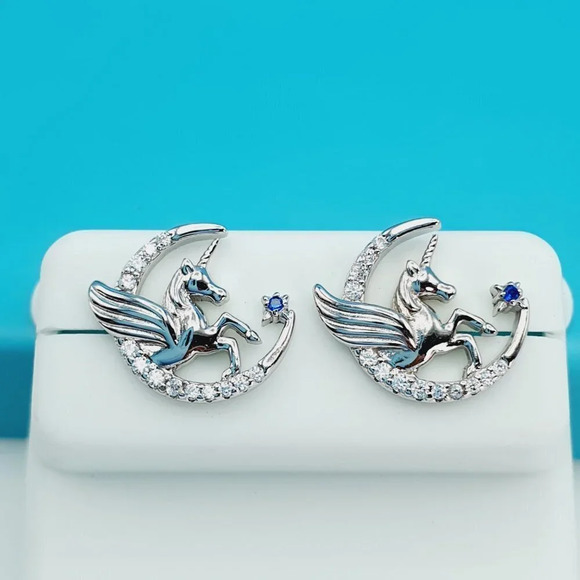 "925 Sterling Silver CZ Beautiful Earrings for Women, 1USPAR4128 - Picture 11 of 11